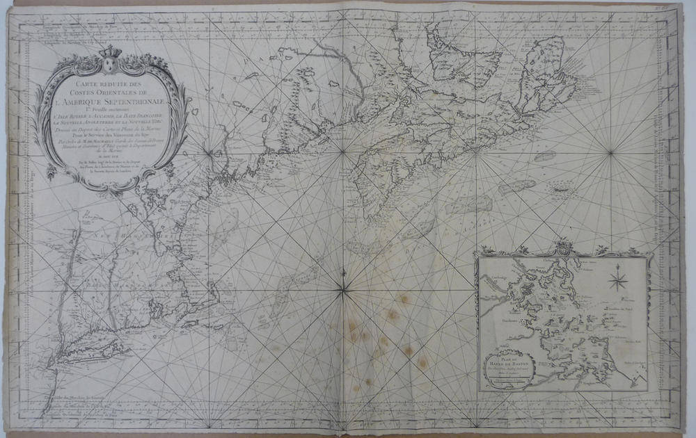 Lot 129 - North East America Bellin (M.), Carte Reduite des Costes Orientales de L'Amerique...
