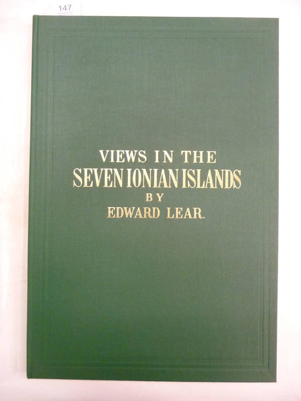 Lot 147 - Lear (Edward) Views in the Seven Ionian Islands, 1979, Hugh Broadbent, folio, numbered...