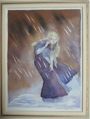 Lot 20 - Foreman (Michael) There, In The Rain, Stood a Girl Soaked from Head to Foot, nd., watercolour,...