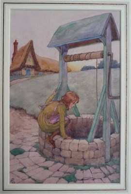 Lot 27 - Stratton (Helen) The Little Girl Goes to Find Her Spindle, watercolour, 260mm x 165mm,...