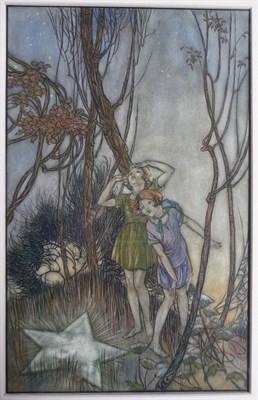 Lot 29 - Unknown Artist The Fallen Star, nd., pen and ink and watercolour, 300mm x 190mm, rear label...