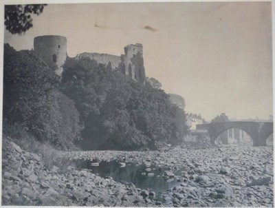Lot 59 - Yeoman (Elijah) (1849-1930) View of Barnard Castle and the County Bridge from the River Tees,...