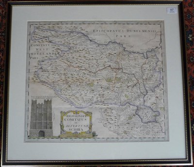 Lot 87 - Anon. Richmondiae Comitatus et Alvertunae Schira, nd. [1722], hand-coloured map, 448mm x 520mm,...