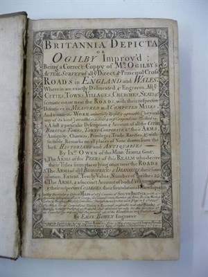 Lot 88 - Owen (Ino.) & Bowen (Eman.) Britannia Depicta, or Ogilby Improv'd .., 1720, engraved title, 4 pages