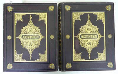 Lot 95 - Ebers (Georg) Aegypten, in Bild und Wort, 1879, 2 vols., folio, 2 colour maps, b/w plates,...