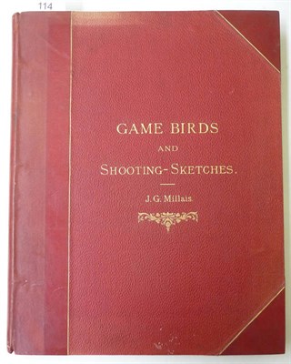 Lot 114 - Millais (John Guille) Game Birds and Shooting-Sketches .., 1892, folio, autotype frontis, 16 colour