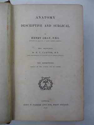 Lot 143 - Gray (Henry) Anatomy, Descriptive and Surgical, 1858,  John W. Parker and Son, first edition,...