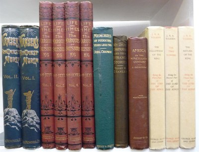 Lot 178 - Tolkien (J.R.R.) The Lord of the Rings trilogy, 1966-5, 3 vols, 15th, 12th and 11th...