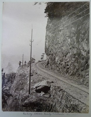 Lot 184 - Photographs A folio album containing photographs of Fernie Castle, alpine views, Learmouth...