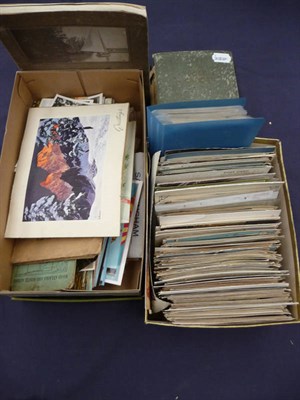 Lot 210 - A Collection of Mixed Postcards, both pre and post war, including topography, silks, artists...