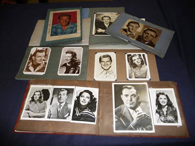 Lot 212 - A Collection of Black & White Photographs and Postcards of Entertainers, mainly 1940's & 50's, some