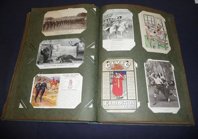 Lot 217 - A Good Album of Pre-War Postcards, approximately 400 cards, including two Titanic cards and...