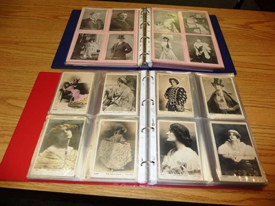 Lot 230 - Victorian and Edwardian Actors and Actresses, two albums containing four hundred and sixty...