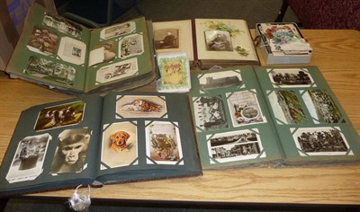 Lot 238 - A Collection of Postcards, Greetings Cards and Photographs, postcards include a quantity of...