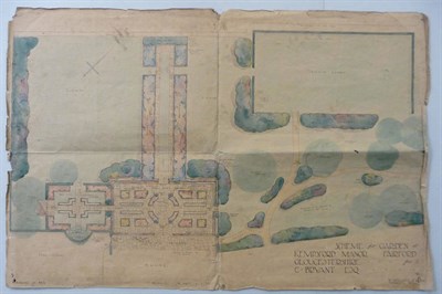 Lot 6 - R. Wallace & Co., Tunbridge Wells Scheme for Garden at Kempsford Manor, Fairford,...