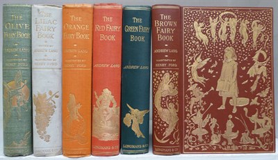 Lot 18 - Lang (Andrew) The Brown Fairy Book, 1904, first edition; id., The Orange Fairy Book, 1906,...
