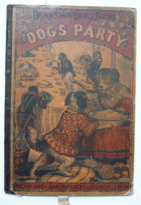 Lot 30 - Dean's Moveable Book Dogs' Party, nd., Dean and Son, 8 hand-coloured pages, moving parts to...
