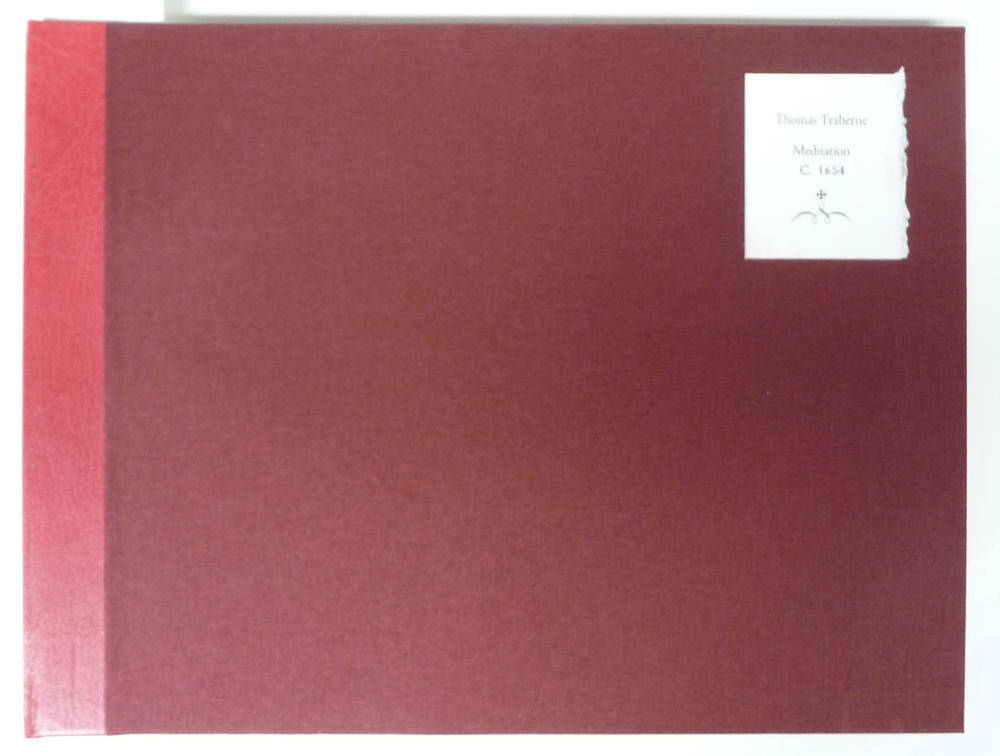 Lot 39 - Traherne (Thomas) Meditation III.83, 2008, Tern Press, oblong folio, numbered ltd. edition of...