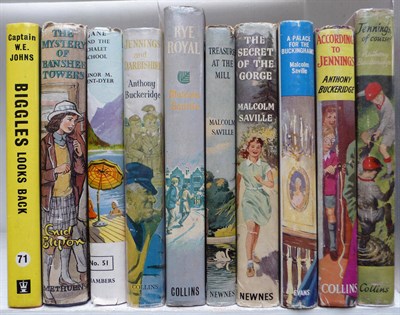 Lot 45 - Johns (W.E.)  Biggles Looks Back, 1965, first edition, dust wrapper; Blyton (Enid), The Mystery...