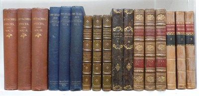 Lot 64 - Anon. [Lockhart (John Gibson)] Reginal Dalton, 1823, 3 vols., Newby Hall calf; Kingsley...