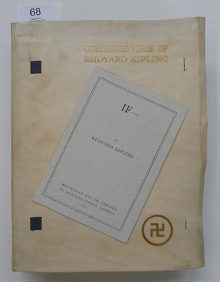 Lot 68 - Kipling (Rudyard) The Collected Verse of Rudyard Kipling, 1912, Hodder & Stoughton numbered edition
