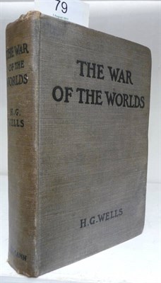 Lot 79 - Wells (H.G.) The War of the Worlds, 1898, Heinemann, first edition, 8 leaf (16 p.p.) catalogue...