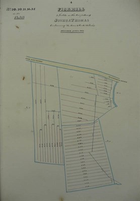 Lot 106 - Pickhill, North Yorkshire Twenty hand drawn Pickhill field plans, nd. [1855 or later], hand...