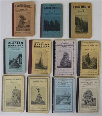 Lot 107 - Sheffield Clarion Ramblers Eleven year books; 1923-4, 1925-26, 1927-28, 1928-29, 1931-32,...