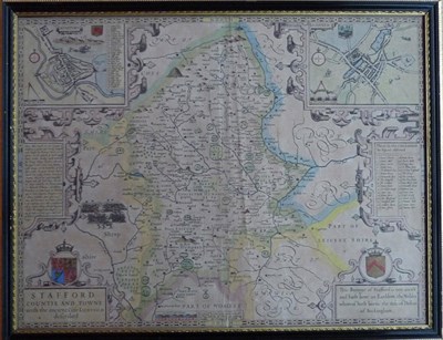 Lot 129 - Speed (John) Stafford, Countie and Towne with the ancient Citie Lichfield described, 1610 [1611...