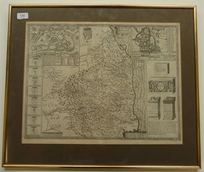 Lot 130 - Speede (John) Northumberland, 1610 [1611 or later], Sudbury and Humble, engraved map 383mm x 510mm