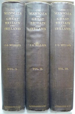 Lot 167 - Millais (J.G.) The Mammals of Great Britain and Ireland, 1904-6, 3 vols., large 4to., numbered ltd.