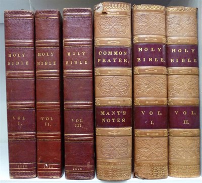 Lot 197 - Holy Bible The Holy Bible containing the Old and New Testaments ..., 1815, 4to., 3 vols., with...