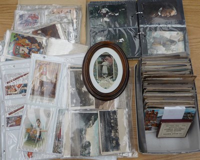 Lot 225 - A Collection of Mixed Postcards, mainly pre-war, several hundred cards, including comic, artist...