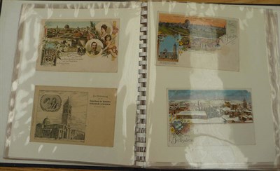 Lot 228 - An Album Containing Forty Two Early German Postcards, including Gruss Aus, shipping lines and...