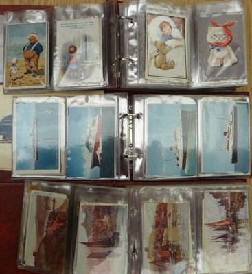 Lot 237 - A Collection of Mixed Postcards, both pre war and post war, including comic, military,...