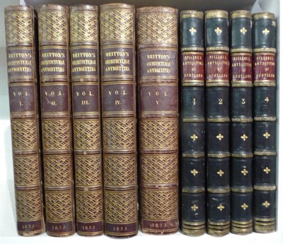 Lot 16 - Britton (John) The Architectural Antiquities of Great Britain, 1835, 5 vols, 6 engraved titles, 357