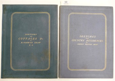 Lot 99 - Shaw (R. Norman) and Adams (Maurice B.) Sketches for Cottages and Other Buildings designed to...