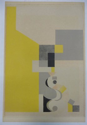 Lot 117 - Pasmore (Victor) Untitled Abstract, 1948, colour lithograph, 727mm x 510mm, signed and dated in...