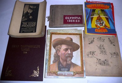 Lot 303 - A Collection of Circus Programmes and Silver Bromide Proofs for Posters, including Bertram...