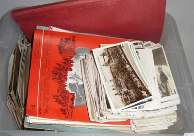 Lot 308 - Mixed Ephemera, including magazines, song books, Ordnance Survey maps, postcards including a...