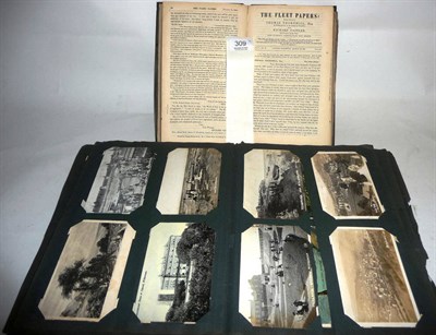 Lot 309 - An Good Album of Pre War Postcards, containing approximately four hundred cards, including UK...