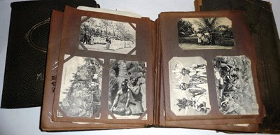 Lot 314 - Three Albums of Pre War Postcards, over six hundred cards, containing a quantity of overseas...