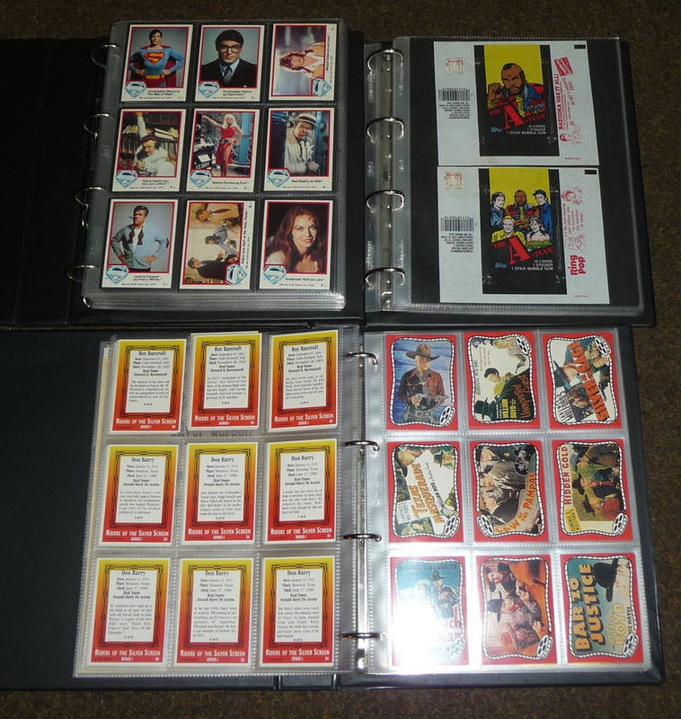 Lot 322 - Two Albums of 1970's Topps Bubble Gum Trade Cards, including Superman series, Buck Rogers, The...