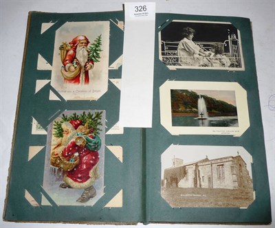 Lot 326 - An Album of Mixed Pre War Postcards, containing one hundred and thirty four cards, including...