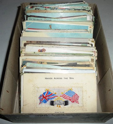 Lot 329 - A Box of Pre-War Postcards, containing approximately two hundred mainly Edwardian cards,...