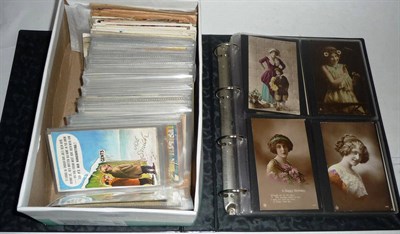 Lot 342 - A Box of Bamforth Comic Postcards, containing one hundred and ninety three different cards,...