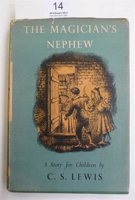 Lot 14 - Lewis (C.S.) The Magician's Nephew, 1955, Bodley Head, first edition, dust wrapper (priced 8s.6d)