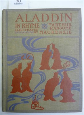 Lot 30 - Ransome (Arthur) Aladdin and his Wonderful Lamp, nd., 12 tipped-in colour plates by Mackenzie (free