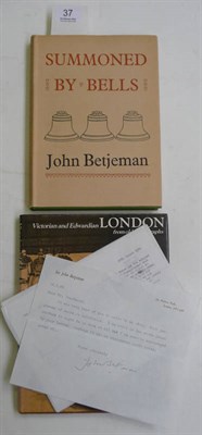 Lot 37 - Betjeman (John) Victorian and Edwardian London from old photographs, 1975, signed by the...