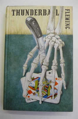 Lot 44 - Fleming (Ian) Thunderball, 1961, Cape, first edition, black cloth with blind-stamped skeletal hand